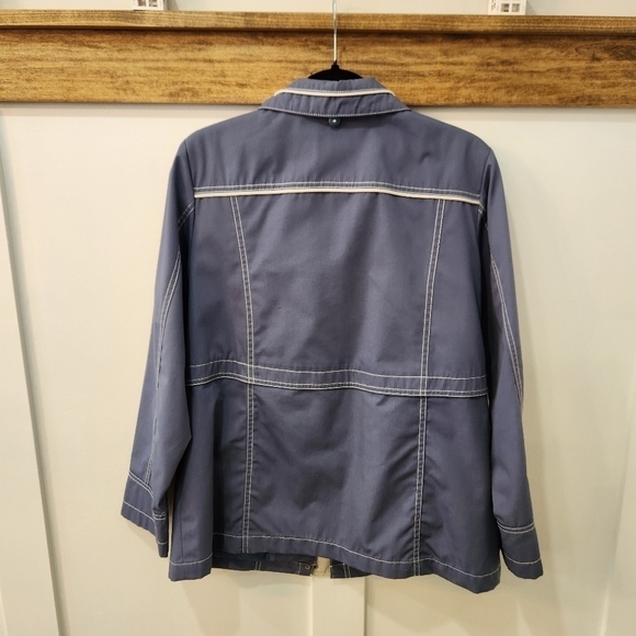 TRADITION Womens Outdoor Rain Jacket Coat Full Zip Pockets 100% Polyester Size M - Picture 2 of 11